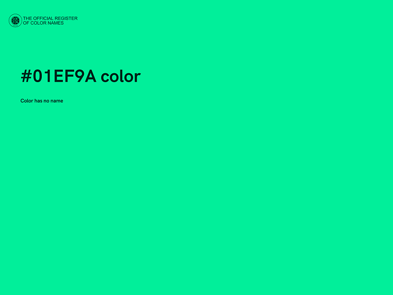 #01EF9A color image