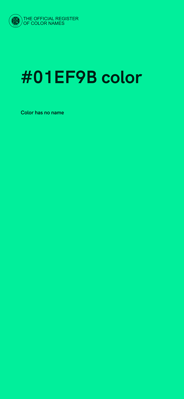 #01EF9B color image