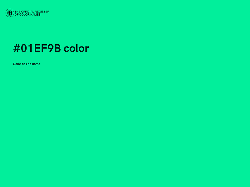 #01EF9B color image