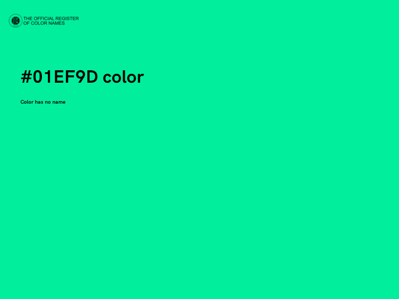 #01EF9D color image