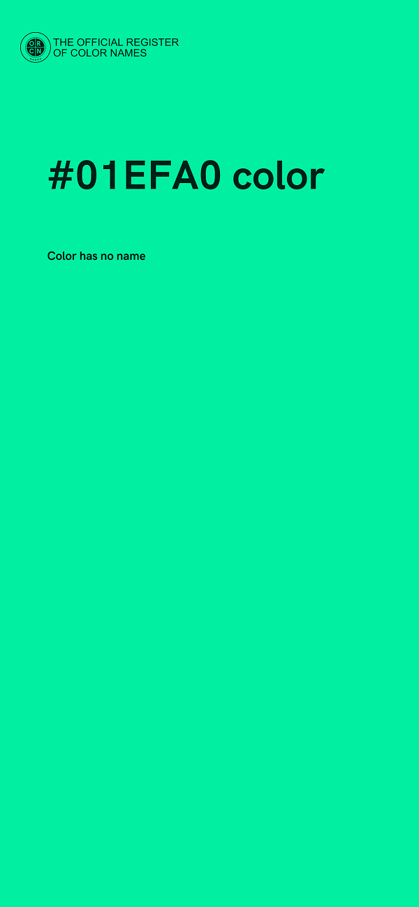 #01EFA0 color image