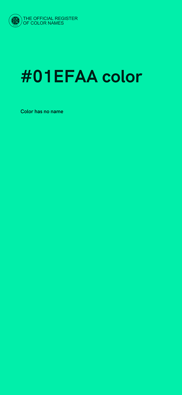 #01EFAA color image