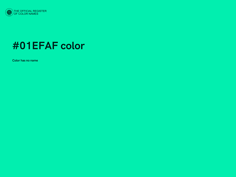 #01EFAF color image