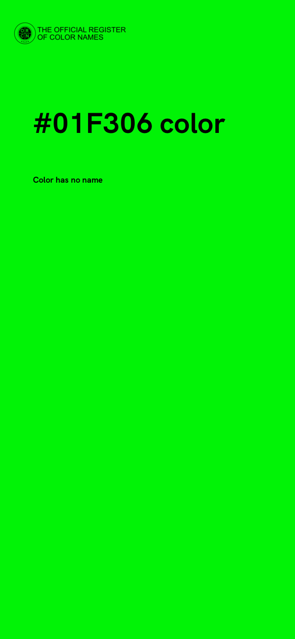 #01F306 color image