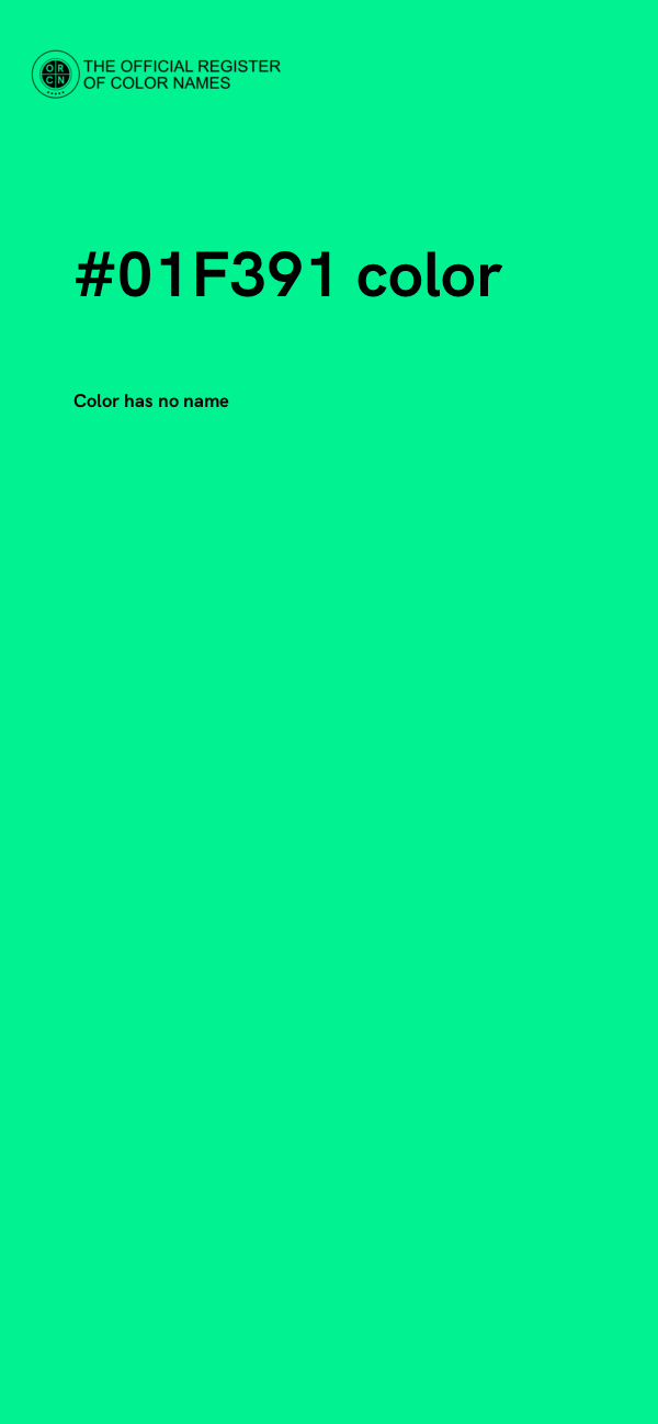 #01F391 color image