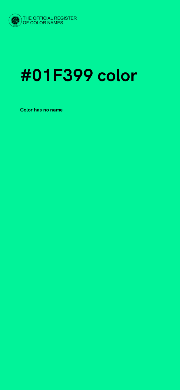 #01F399 color image