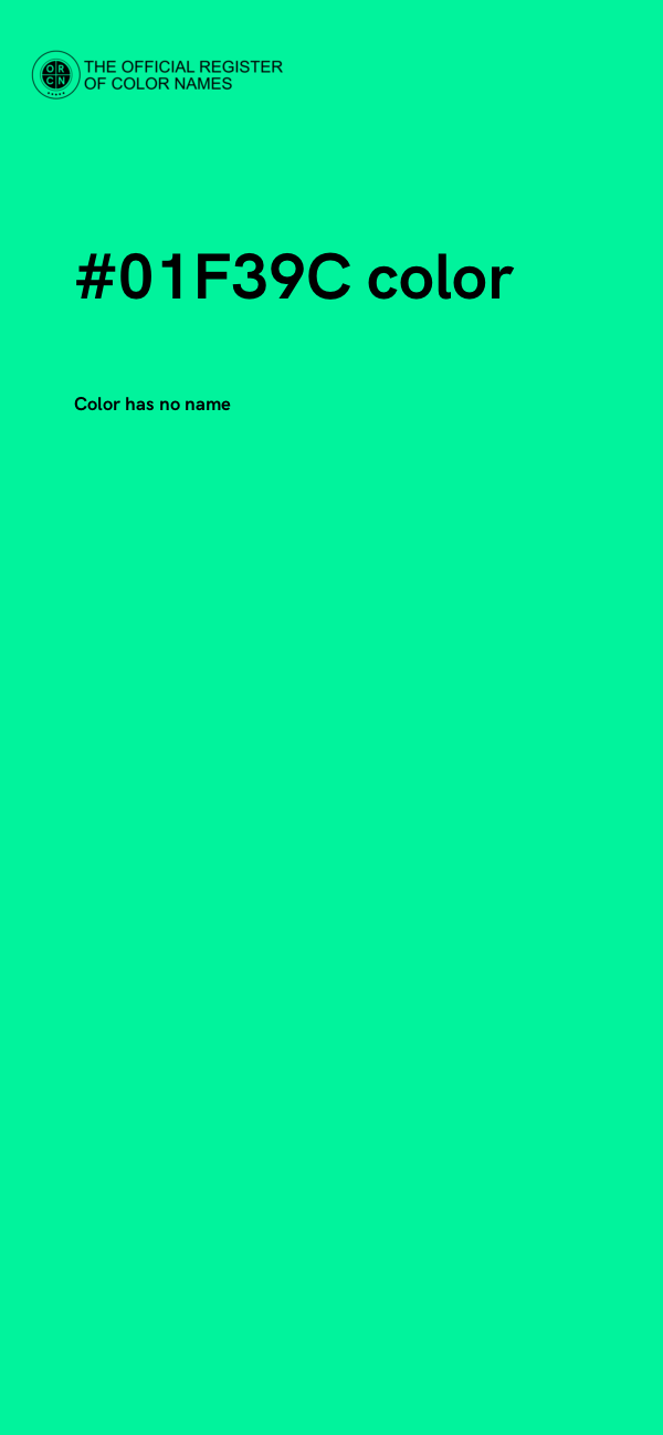 #01F39C color image