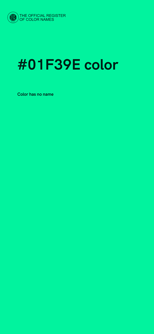 #01F39E color image