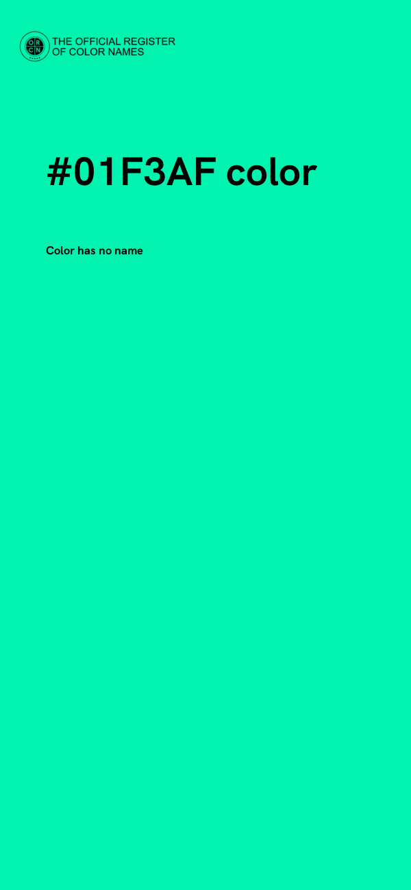 #01F3AF color image