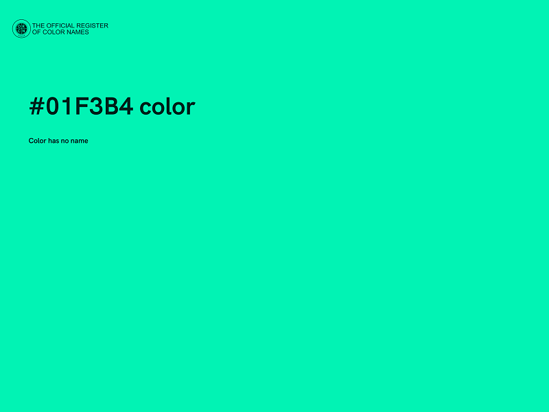 #01F3B4 color image