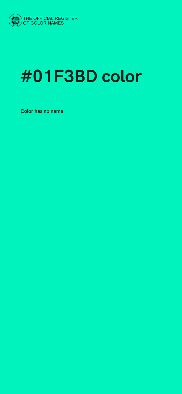 #01F3BD color image