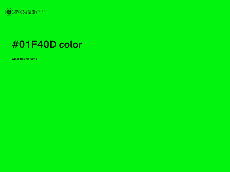 #01F40D color image