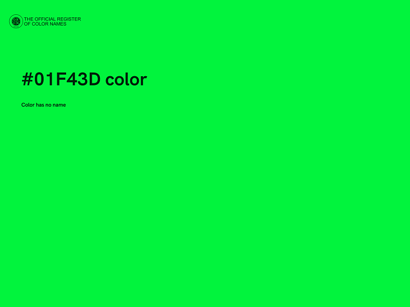 #01F43D color image