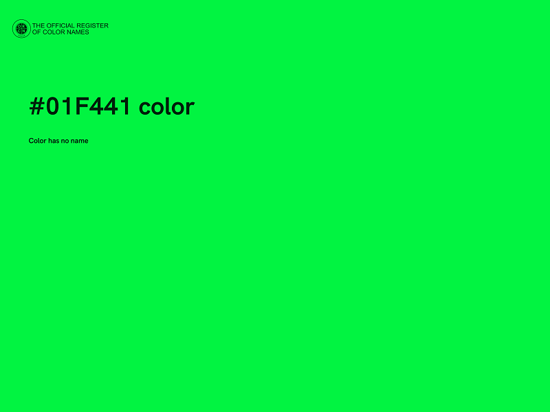 #01F441 color image