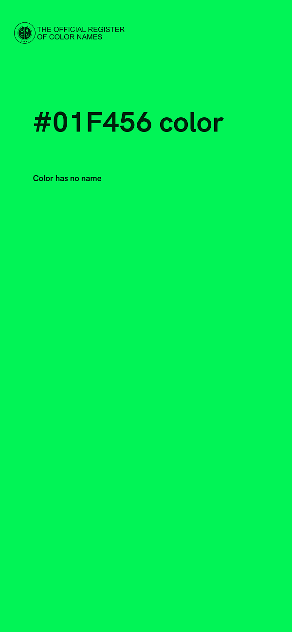 #01F456 color image