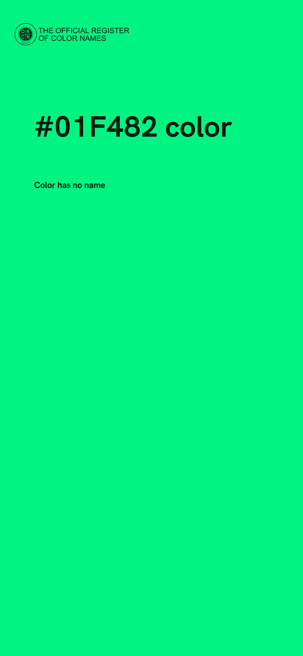 #01F482 color image