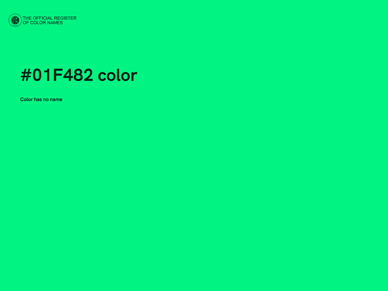 #01F482 color image