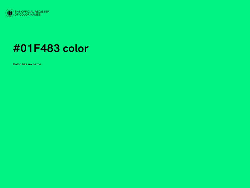#01F483 color image