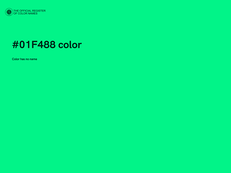 #01F488 color image
