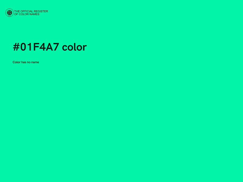 #01F4A7 color image