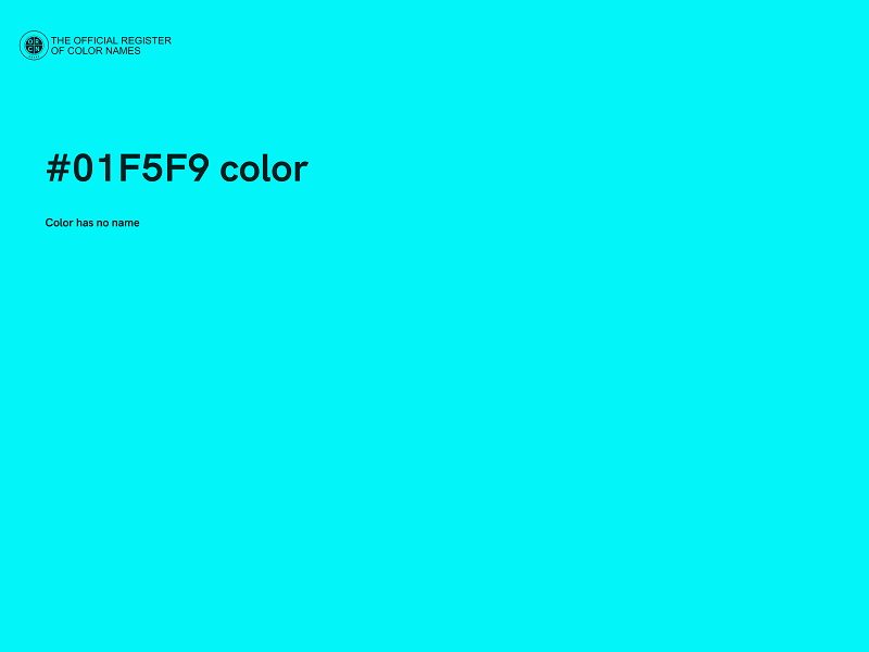 #01F5F9 color image