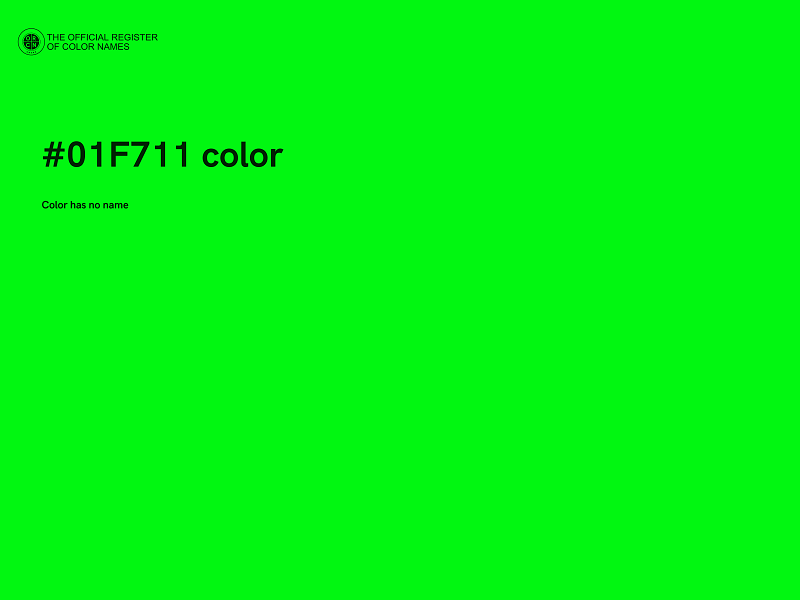 #01F711 color image