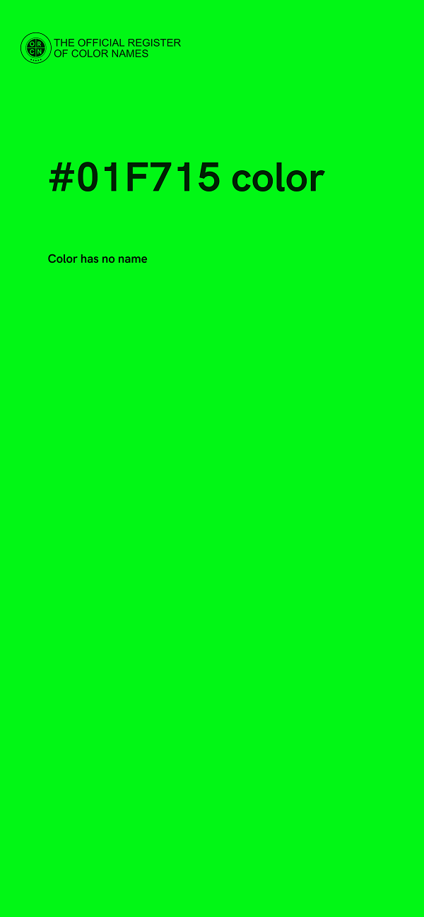 #01F715 color image