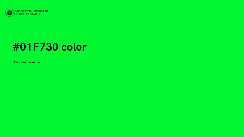 #01F730 color image