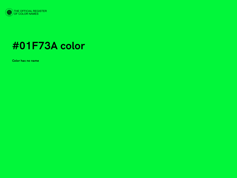#01F73A color image