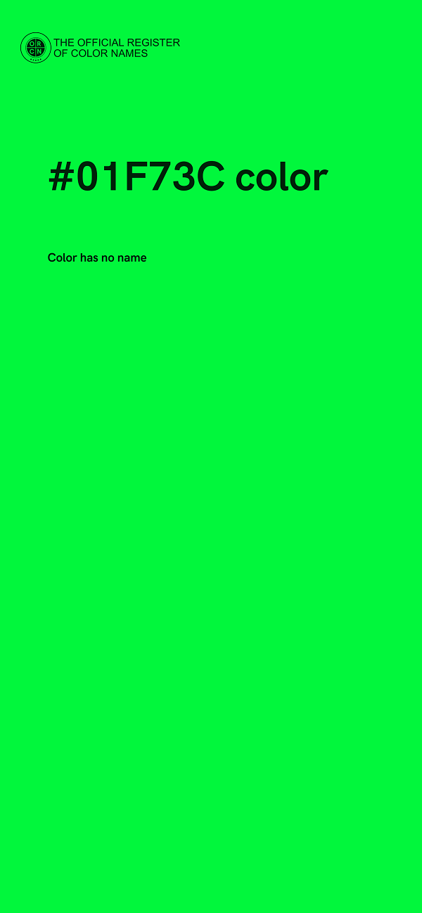 #01F73C color image