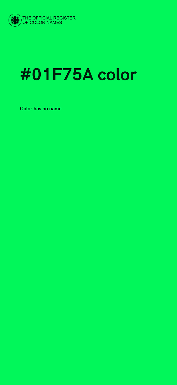 #01F75A color image