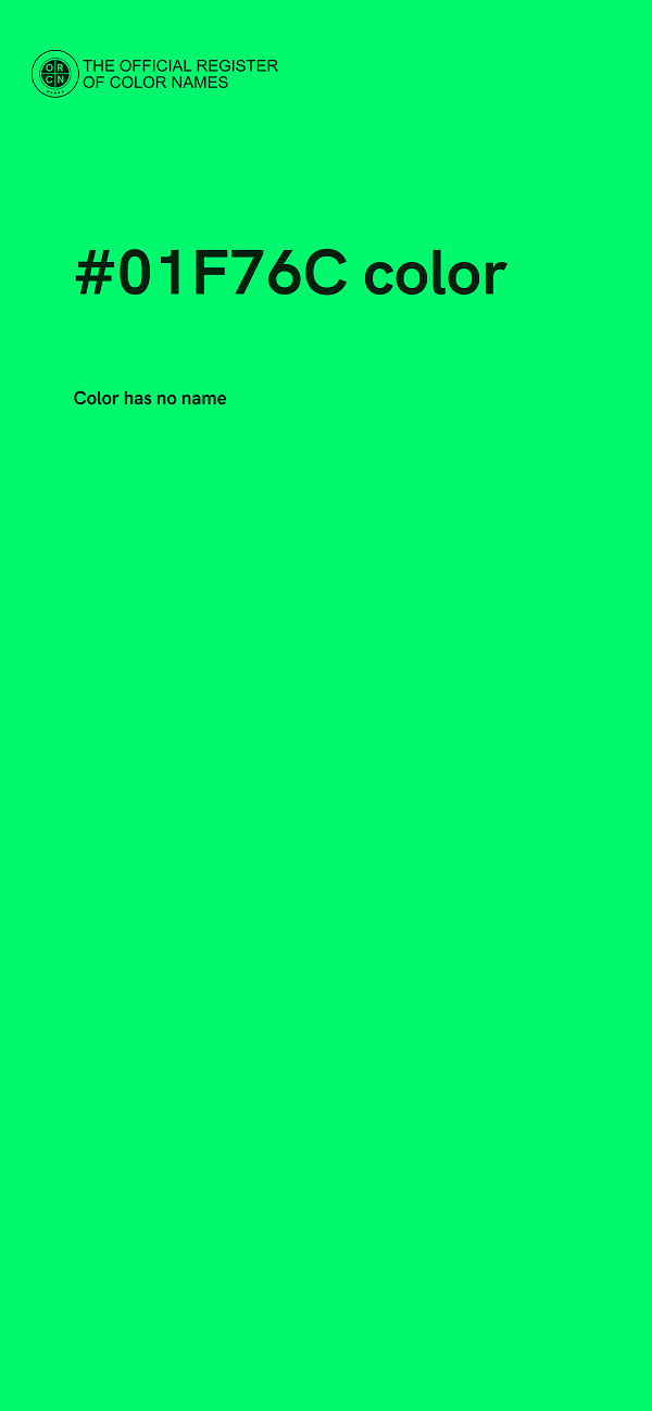 #01F76C color image