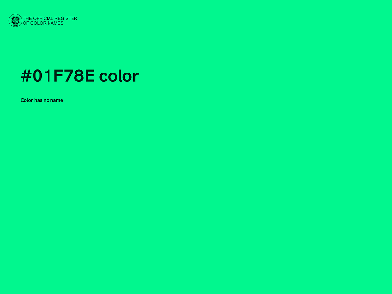 #01F78E color image