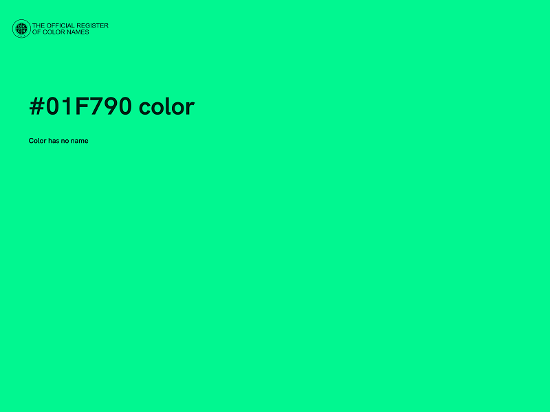 #01F790 color image