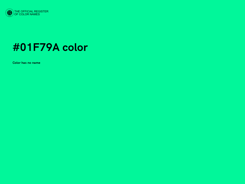 #01F79A color image