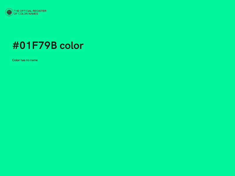 #01F79B color image