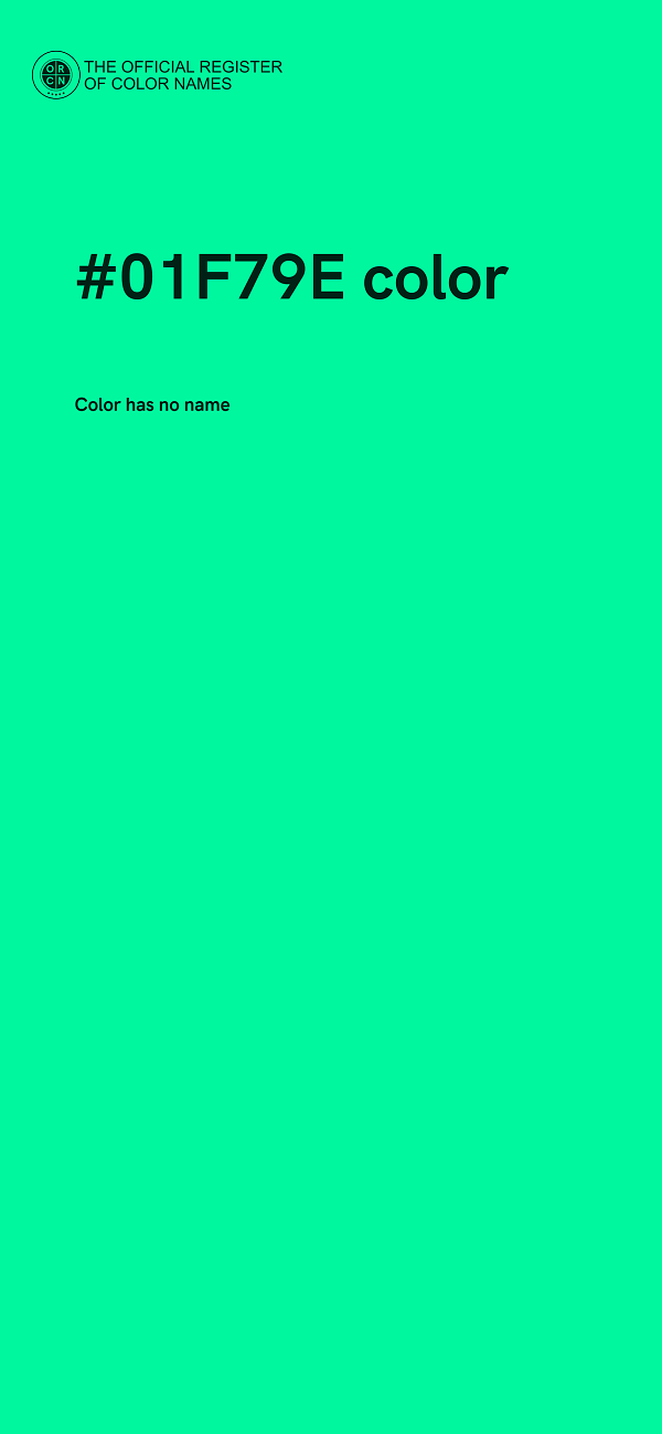 #01F79E color image