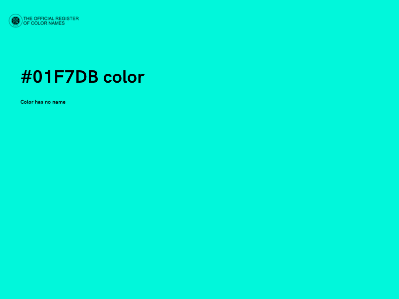 #01F7DB color image