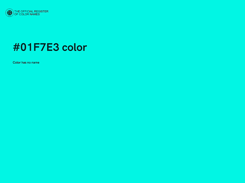 #01F7E3 color image