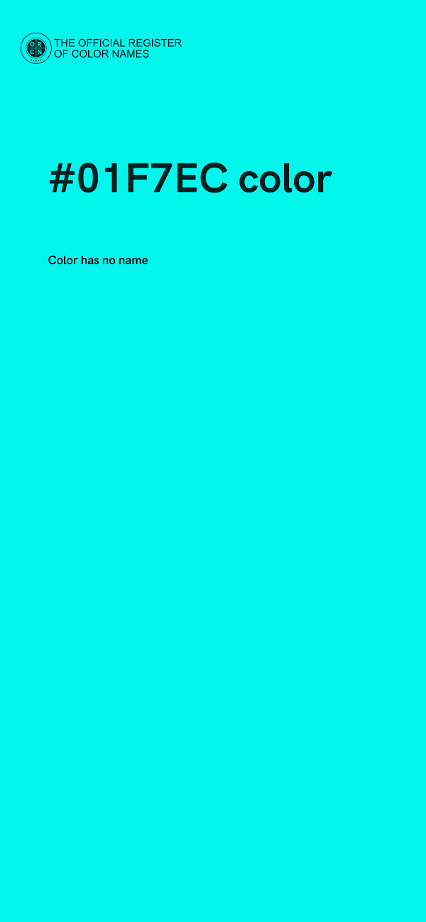 #01F7EC color image