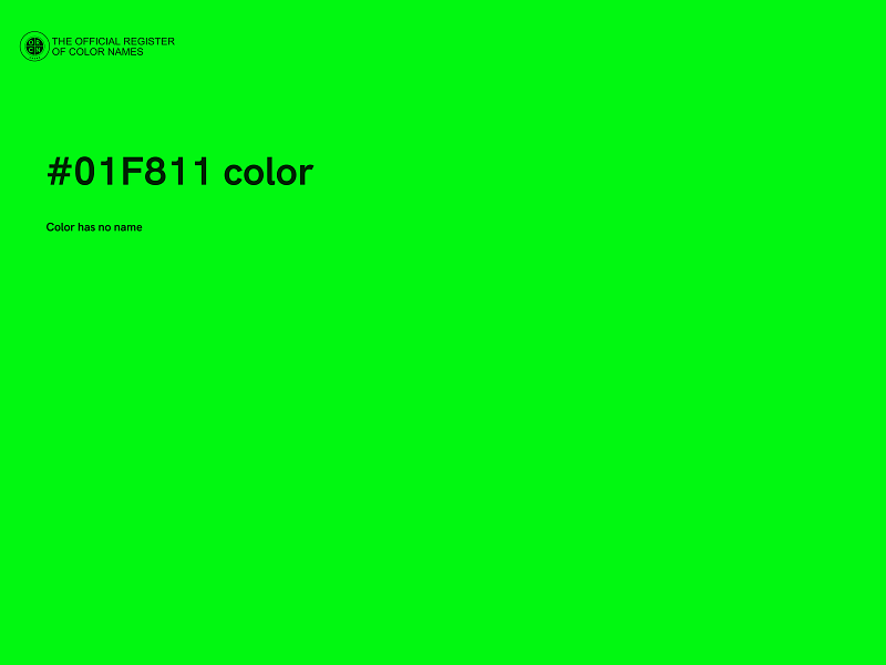 #01F811 color image