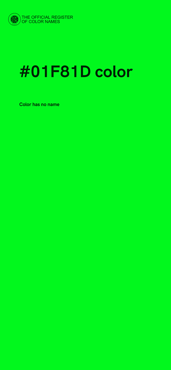 #01F81D color image