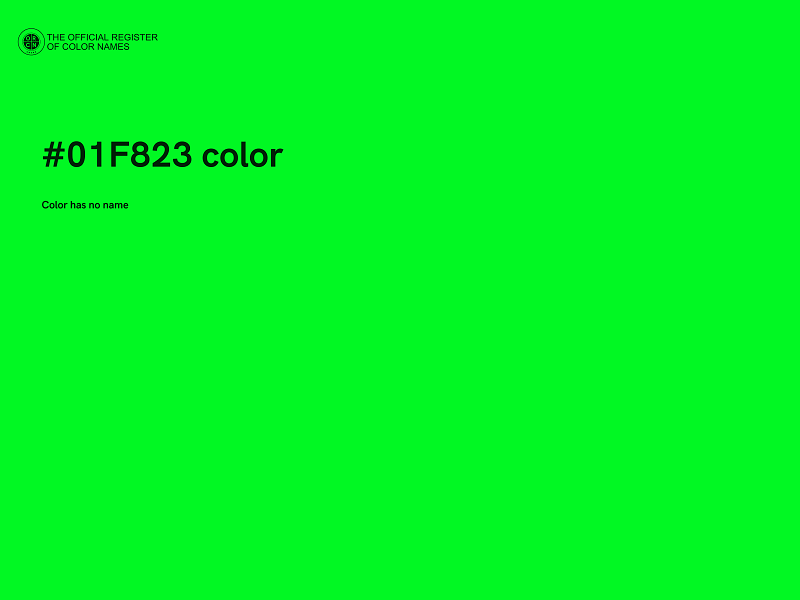 #01F823 color image