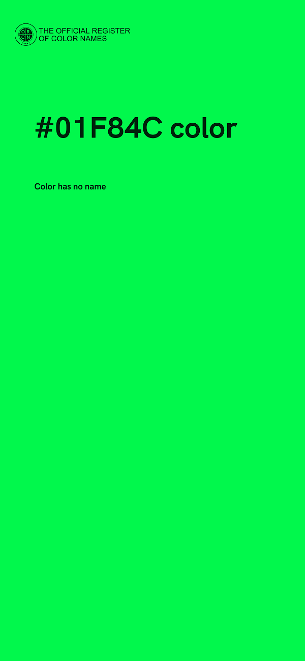 #01F84C color image