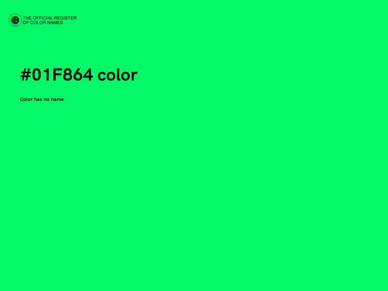 #01F864 color image