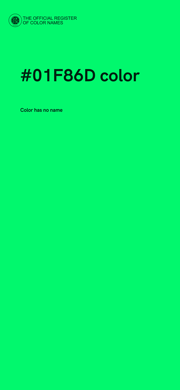 #01F86D color image