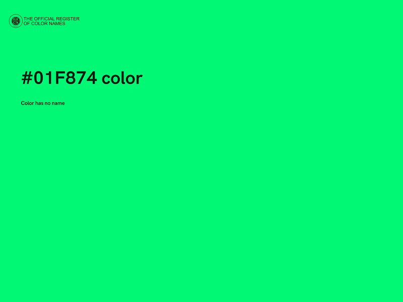 #01F874 color image