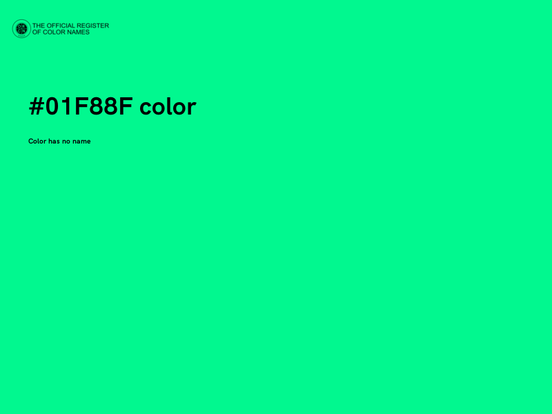 #01F88F color image