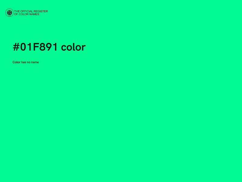 #01F891 color image