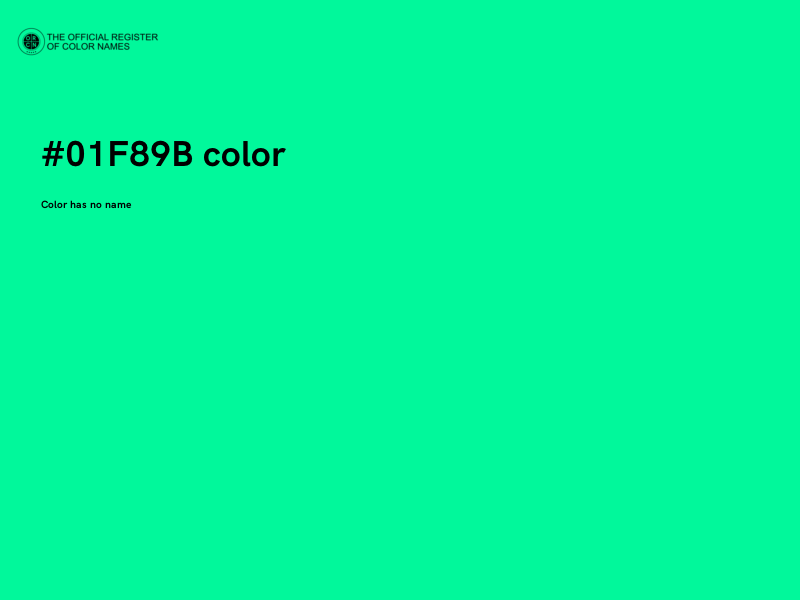 #01F89B color image